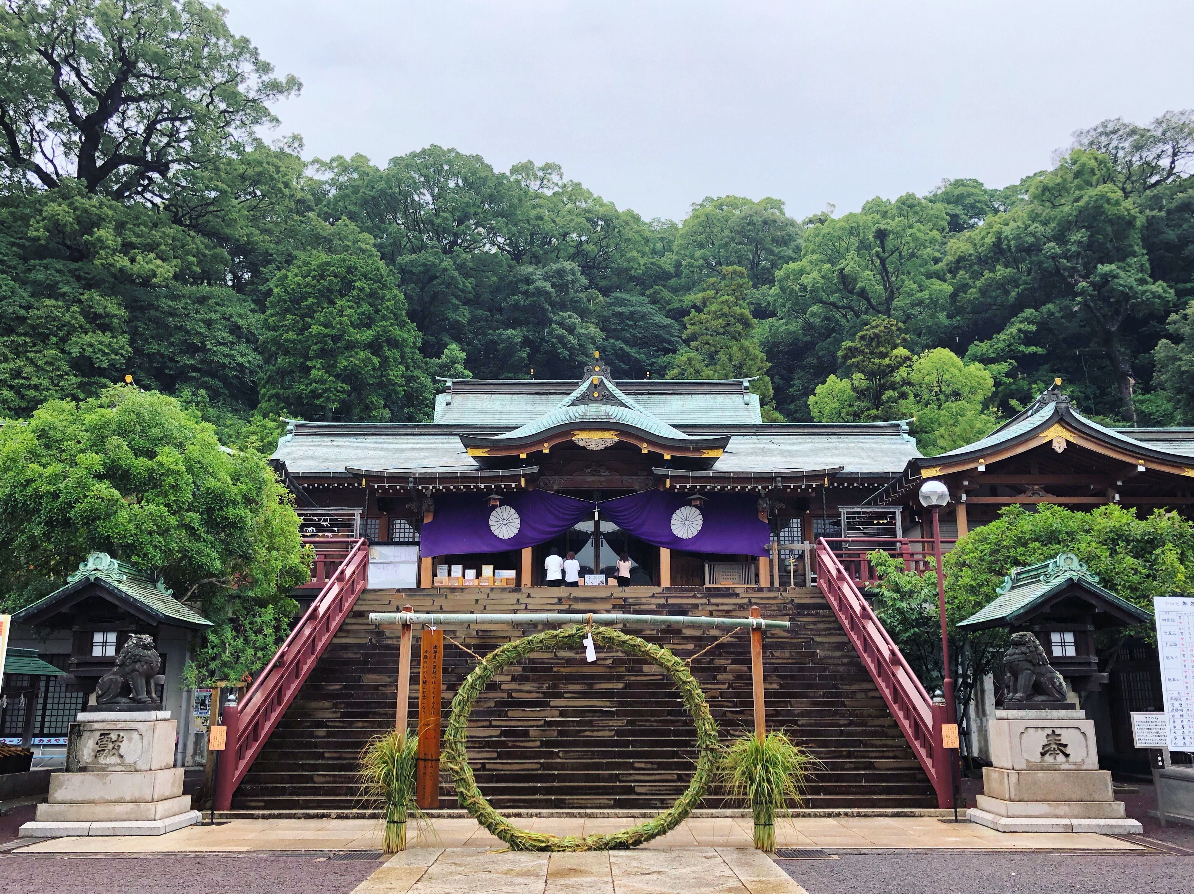 七月の一日お参り 諏訪神社 新大工町整骨院